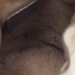 Pre Owned Fendi Beige Leather Mini Mon Tresor Drawstring Bucket Bag