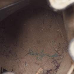 Pre Owned Fendi Beige Leather Mini Mon Tresor Drawstring Bucket Bag