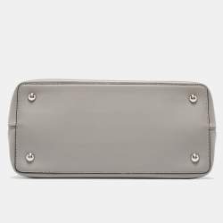 Pre Owned Fendi Grey Leather Small 2Jours Tote