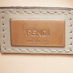 Pre Owned Fendi Grey Leather Small 2Jours Tote