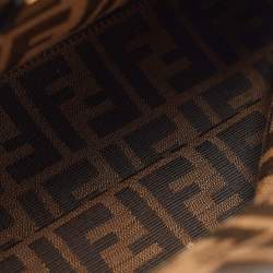 Pre Owned Fendi Black Leather Large Peekaboo Top Handle Bag