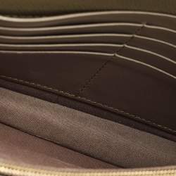 Pre Owned محفظة بسلسلة فندي جلد أخضر زيتوني مزينة شعار الماركة حرف أف