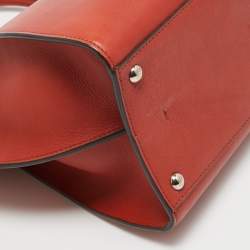 Pre Owned Fendi Brown Brick Leather Medium 3Jours Tote