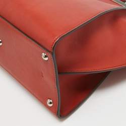 Pre Owned Fendi Brown Brick Leather Medium 3Jours Tote