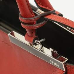 Pre Owned Fendi Brown Brick Leather Medium 3Jours Tote