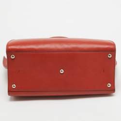 Pre Owned Fendi Brown Brick Leather Medium 3Jours Tote