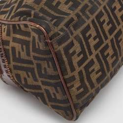 Pre Owned Fendi Brown/Tobacco Zucca Canvas Chef du Jour Satchel