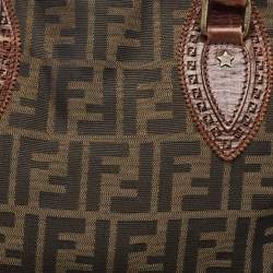 Pre Owned Fendi Brown/Tobacco Zucca Canvas Chef du Jour Satchel