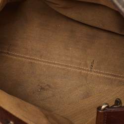 Pre Owned Fendi Brown/Tobacco Zucca Canvas Chef du Jour Satchel