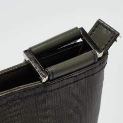 Fendi Green Zucca Spalmati Canvas Messenger Bag