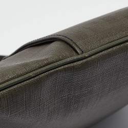 Fendi Green Zucca Spalmati Canvas Messenger Bag