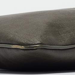 Fendi Green Zucca Spalmati Canvas Messenger Bag