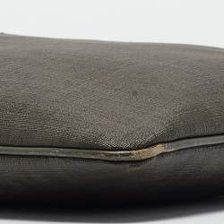 Fendi Green Zucca Spalmati Canvas Messenger Bag