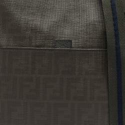 Fendi Green Zucca Spalmati Canvas Messenger Bag