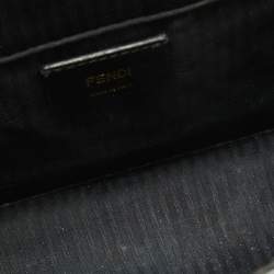 Pre Owned Fendi Black Leather Small Demi Jour Top Handle Bag