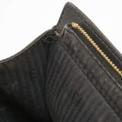 Pre Owned Fendi Black Leather Small Demi Jour Top Handle Bag
