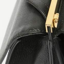 Pre Owned Fendi Black Leather Small Demi Jour Top Handle Bag