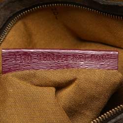 Pre Owned Fendi Multicolor Zucca Canvas and Leather Medium Chef De Jour Bag