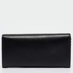 مملوكة مسبقًا Fendi Black Leather Dotcom Wallet on Chain