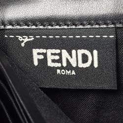 مملوكة مسبقًا Fendi Black Leather Dotcom Wallet on Chain