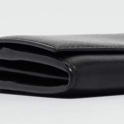 مملوكة مسبقًا Fendi Black Leather Dotcom Wallet on Chain