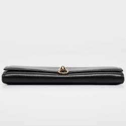 مملوكة مسبقًا Fendi Black Leather Dotcom Wallet on Chain