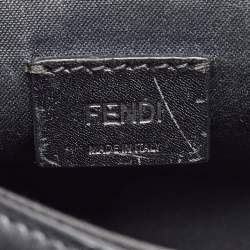 Pre Owned Fendi Black Leather Pochette Crossbody Bag