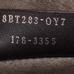 Pre Owned Fendi Multicolor Scalloped Leather Medium Striped Kan I Shoulder Bag