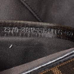 مملوكة مسبقًا حقيبة كتف فندي بي بيس جلد لامع و كانفاس أسود