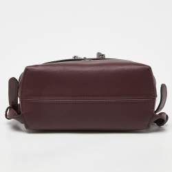 Pre Owned Fendi Burgundy Leather Back to School Backpack