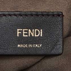 Pre Owned Fendi Red Leather Mini Mon Tresor Drawstring Bucket Bag