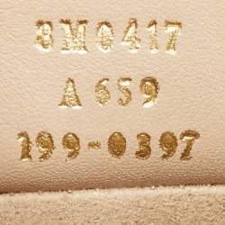 Pre Owned Fendi Black/Brown Zucca Embossed Leather Small Kan U Shoulder Bag