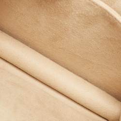 Pre Owned Fendi Black/Brown Zucca Embossed Leather Small Kan U Shoulder Bag