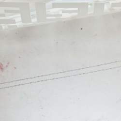 Pre Owned Fendi Transparent/Off White Zucca PVC and Leather Small Runaway Shopper Tote