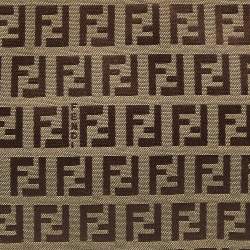 Pre Owned Fendi Brown/Beige Zucchino Canvas and Leather Shoulder Bag