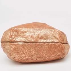 Pre Owned Fendi Bronze Pebbled Leather Spy Bag