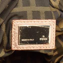 Pre Owned Fendi Bronze Pebbled Leather Spy Bag