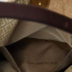 Pre Owned Fendi Beige/Brown Zucchino Canvas and Leather Shoulder Bag