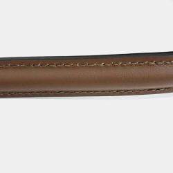 Fendi Brown Jacquard Baguette Shoulder Bag