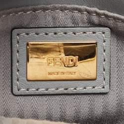 Pre Owned Fendi Grey Leather Mini 2Jours Tote