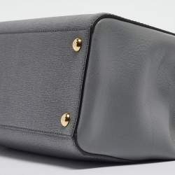 Pre Owned Fendi Grey Leather Mini 2Jours Tote