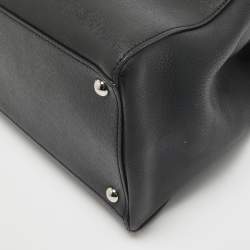 Pre Owned Fendi Black Leather Medium 2Jours Tote