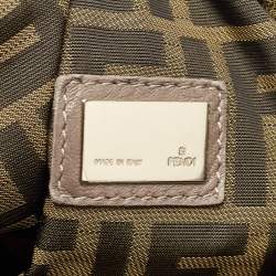 Fendi Beige Leather Raffle Spy Hobo