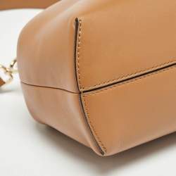 Fendi Brown Leather Medium First Shoulder Bag