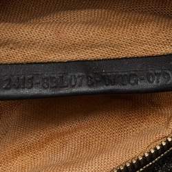 Fendi Metallic/Brown Zucca Coated Canvas and Fabric Mini Spy Hobo 