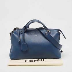 Pre Owned Fendi Blue Leather Medium By The Way Bag