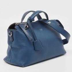 Pre Owned Fendi Blue Leather Medium By The Way Bag