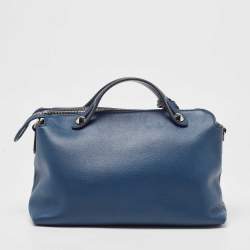 Pre Owned Fendi Blue Leather Medium By The Way Bag
