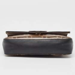 Pre Owned Fendi Tobacco Zucca Coated Canvas and Leather Mini 1974 Chain Shoulder Bag