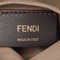 Pre Owned Fendi Tobacco Zucca Coated Canvas and Leather Mini 1974 Chain Shoulder Bag